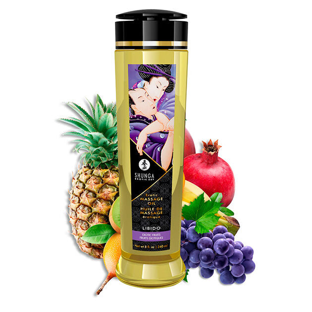 Shunga erotikus masszázsolaj – 240 ml – Egzotikus gyümölcs (11)