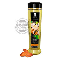 Shunga Organic ízesített masszázsolaj – 240 ml – Mandula (4)
