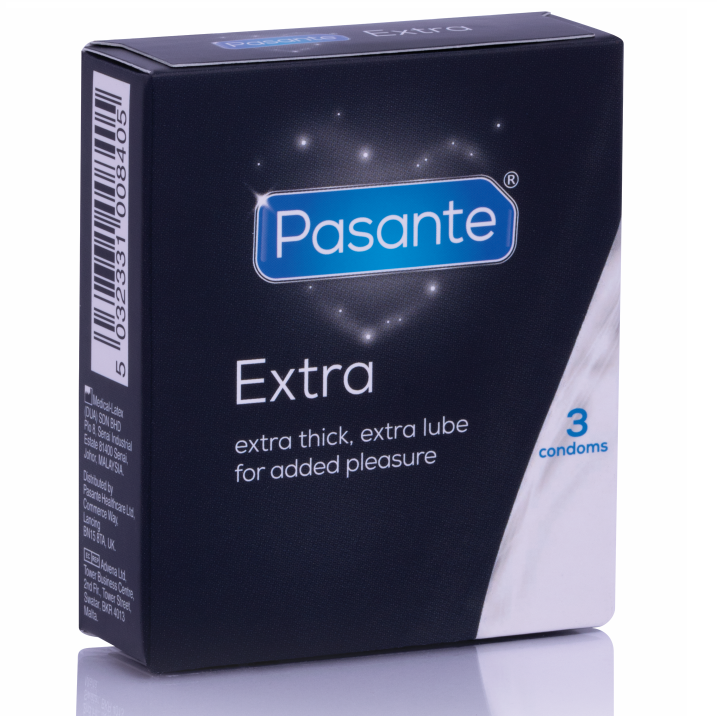 Pasante Extra vastag falú óvszer – 3–12 db