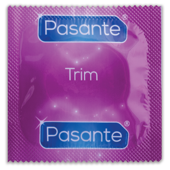 Pasante Trim szűk óvszer (49 mm) – 3–144 db