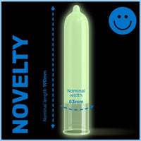 Pasante Glow sötétben világító óvszer – 3 db (2)