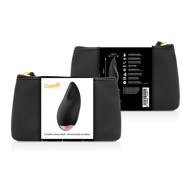 Coquette Chic Desire Drop csiklóvibrátor – fekete-arany