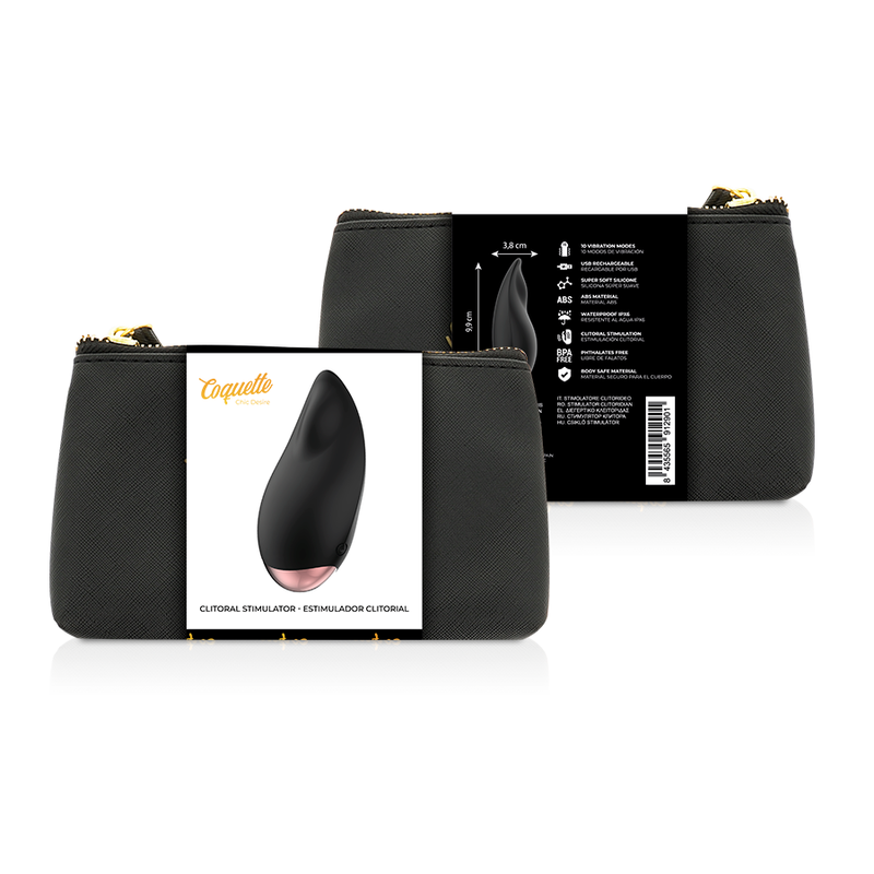 Coquette Chic Desire Drop csiklóvibrátor – fekete-arany (2)