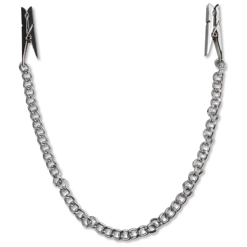 Fetish Fantasy Silver láncos mellbimbócsipesz