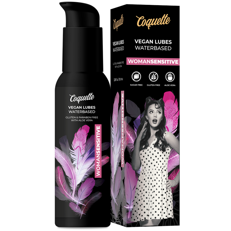 Coquette Woman Sensitive vegán vízbázisú síkosító – 100 ml
