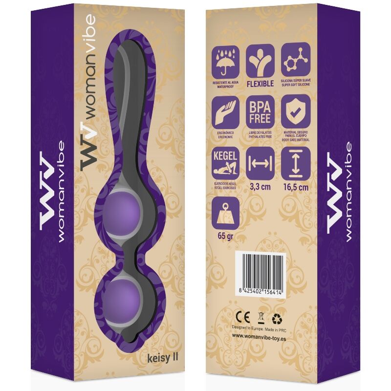 Womanvibe Keisy szilikon gésagolyó – két golyó (2)