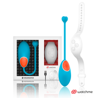 Wearwatch Egg vibrotojás távirányító órával – kék / hófehér