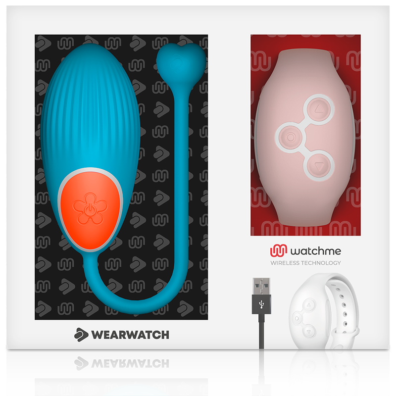 Wearwatch Egg vibrotojás távirányító órával – kék / rózsaszín (6)