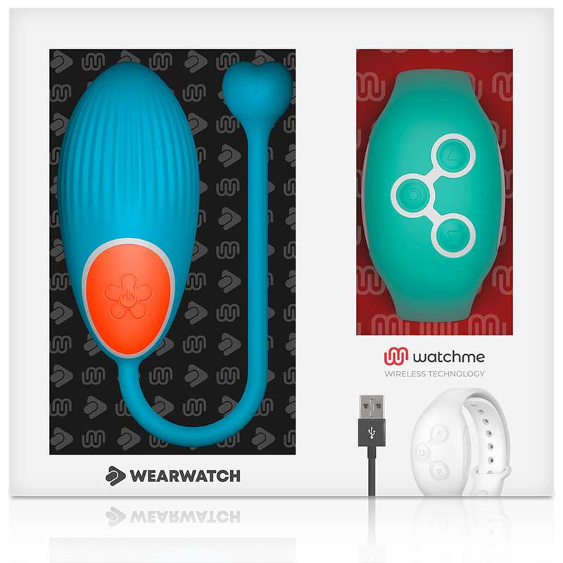 Wearwatch Egg vibrotojás távirányító órával – kék / vízzöld (5)