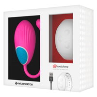 Wearwatch Egg vibrotojás távirányító órával – fukszia / hófehér (5)
