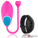 Wearwatch Egg vibrotojás távirányító órával – fukszia / fekete (2)