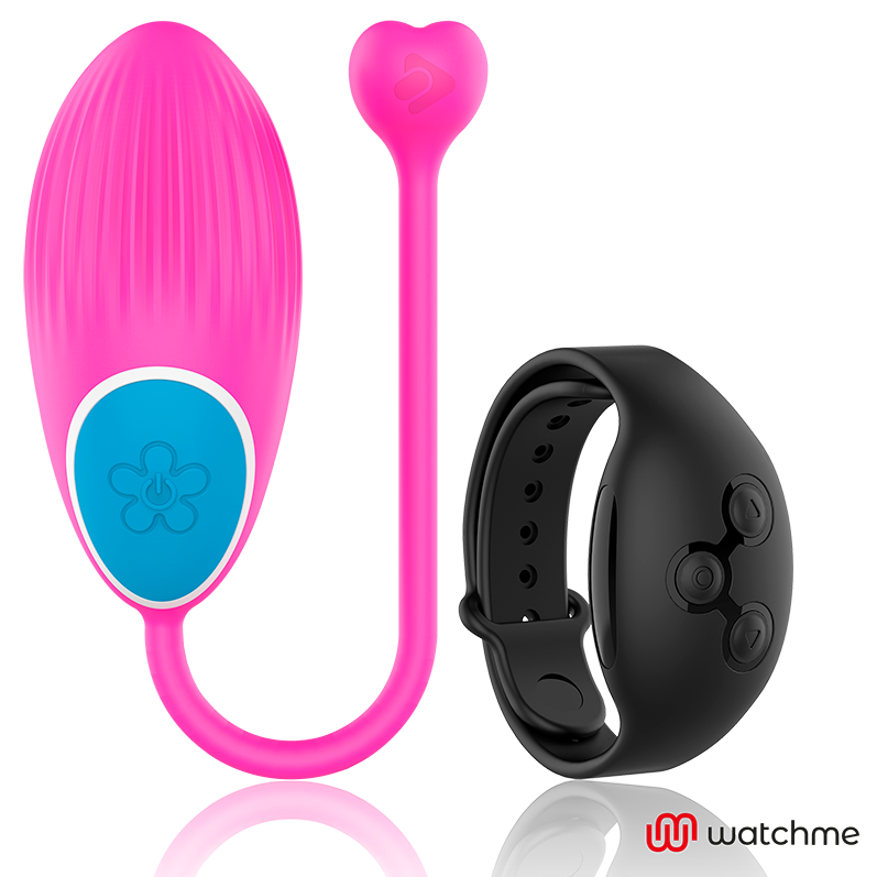 Wearwatch Egg vibrotojás távirányító órával – fukszia / fekete (2)