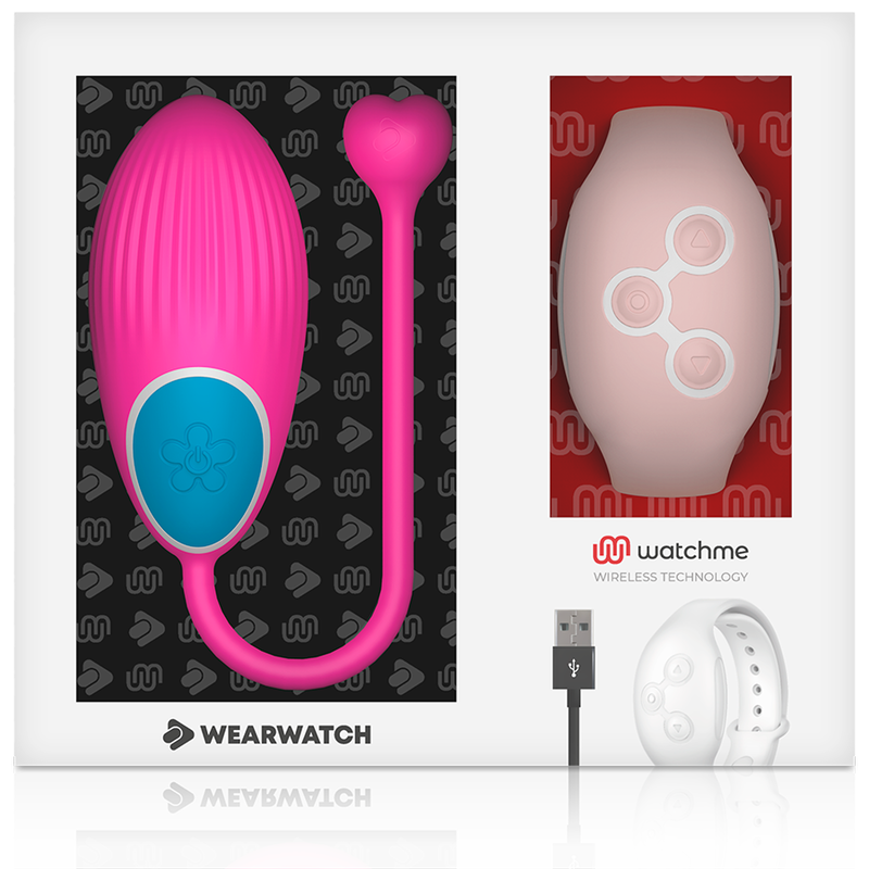 Wearwatch Egg vibrotojás távirányító órával – fukszia / rózsaszín (7)