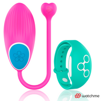 Wearwatch Egg vibrotojás távirányító órával – fukszia / tengerkék (2)