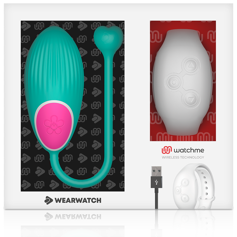 Wearwatch Egg vibrotojás távirányító órával – tengerkék / hófehér (6)