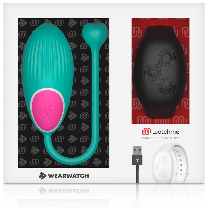 Wearwatch Egg vibrotojás távirányító órával – tengerkék / fekete (6)