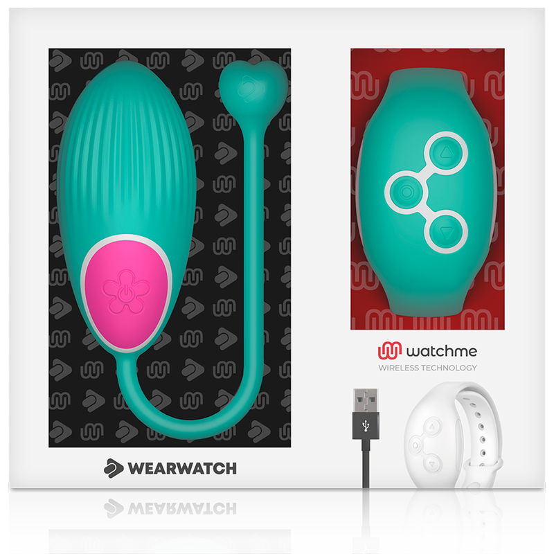 Wearwatch Egg vibrotojás távirányító órával – tengerkék (6)