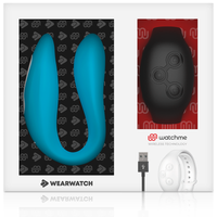 Wearwatch Dual kettős vibrátor távirányító órával – indigó / fekete (7)