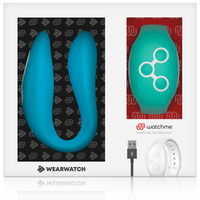 Wearwatch Dual kettős vibrátor távirányító órával – indigó / tengerkék (6)