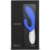 LELO Ina Wave 2 égkék nyuszis vibrátor csomagolása