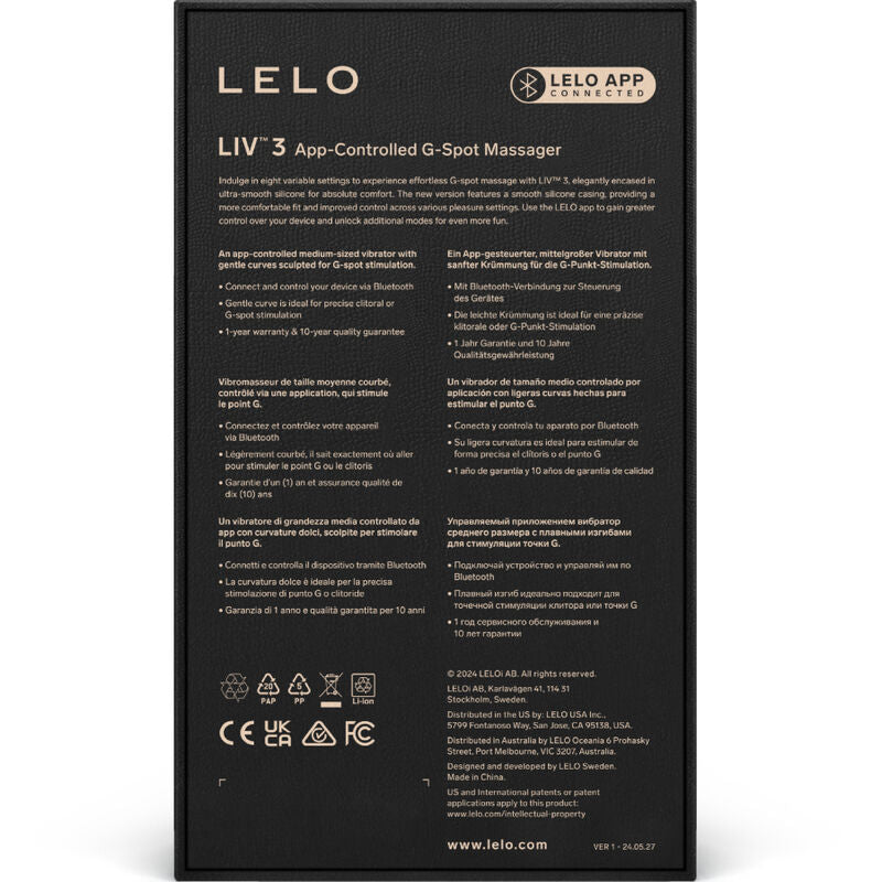LELO Liv 3 applikációs G-pont-vibrátor – kék – 4. kép