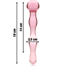 Nebula Model 13 üvegdildó, 18 cm – rózsaszín – 3. kép