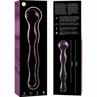 Nebula Model 13 üvegdildó, 18 cm – rózsaszín – 5. kép