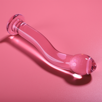 Nebula Model 18 üvegdildó, 18,5 cm – rózsaszín – 2. kép