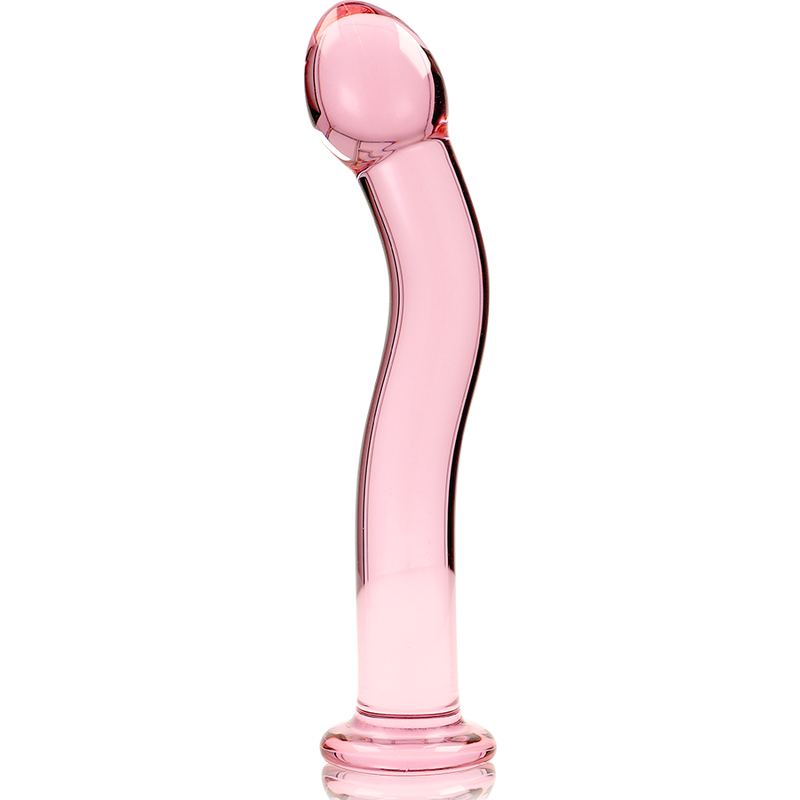 Nebula Model 18 üvegdildó, 18,5 cm – rózsaszín – 4. kép