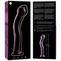 Nebula Model 18 üvegdildó, 18,5 cm – rózsaszín – 5. kép