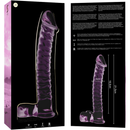 Nebula Model 23 üvegdildó, 21,5 cm – rózsaszín – 6. kép