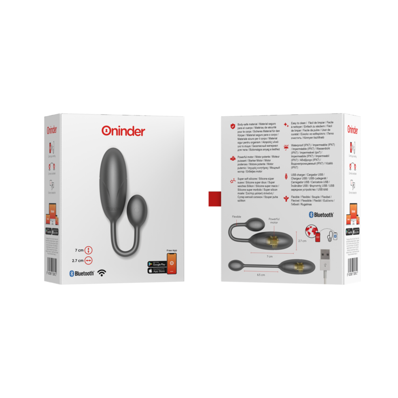 Oninder Denver applikációs vibrotojás – fekete