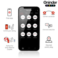 Oninder Love Butt applikációs vibrációs análdugó – 3. kép