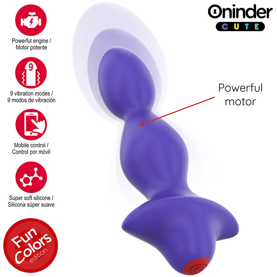 Oninder Love Butt applikációs vibrációs análdugó – 4. kép
