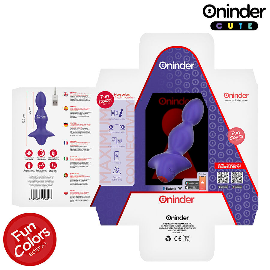 Oninder Love Butt applikációs vibrációs análdugó – 6. kép