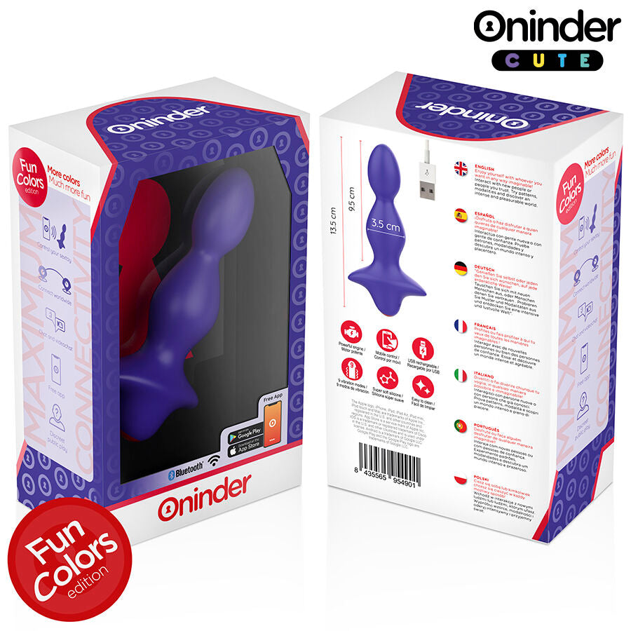 Oninder Love Butt applikációs vibrációs análdugó – 7. kép