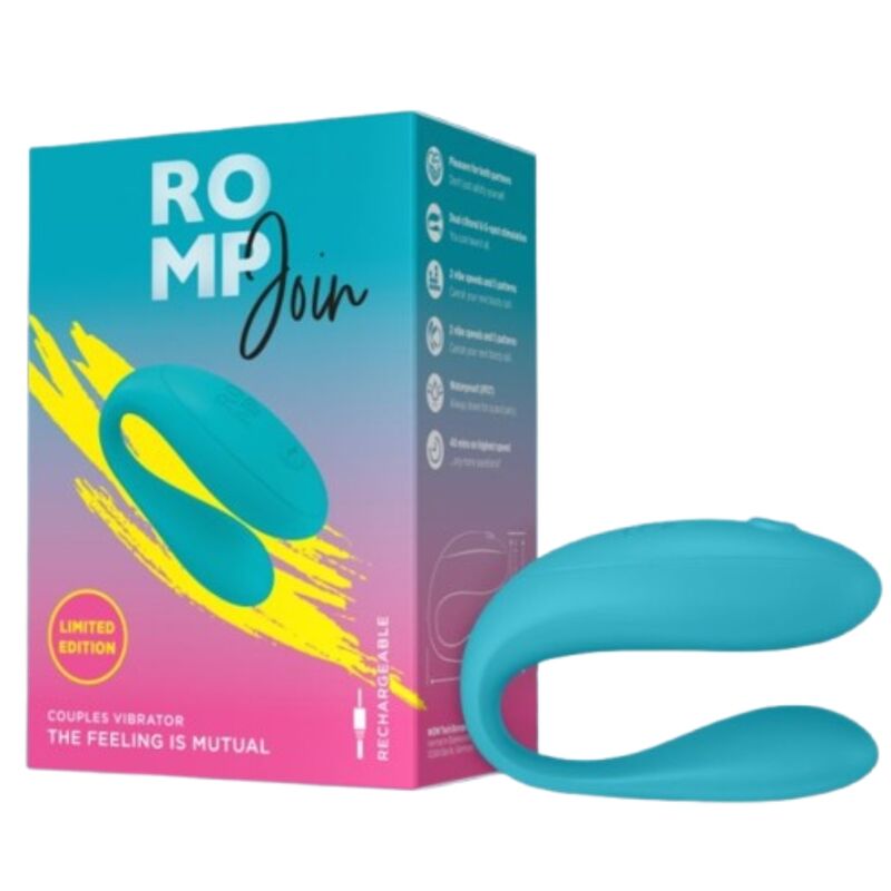 Romp Join vibrációs péniszgyűrű – türkiz