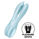 Satisfyer Threesome 1 háromkarú csiklóvibrátor, kék