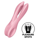 Satisfyer Threesome 1 háromkarú csiklóvibrátor, rózsaszín