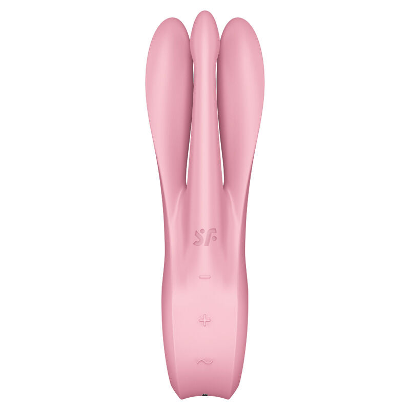 Satisfyer Threesome 1 háromkarú csiklóvibrátor, rózsaszín