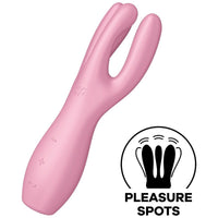 Satisfyer Threesome 3 háromkarú csiklóvibrátor, rózsaszín