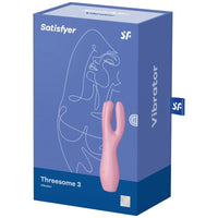 Satisfyer Threesome 3 háromkarú csiklóvibrátor, rózsaszín