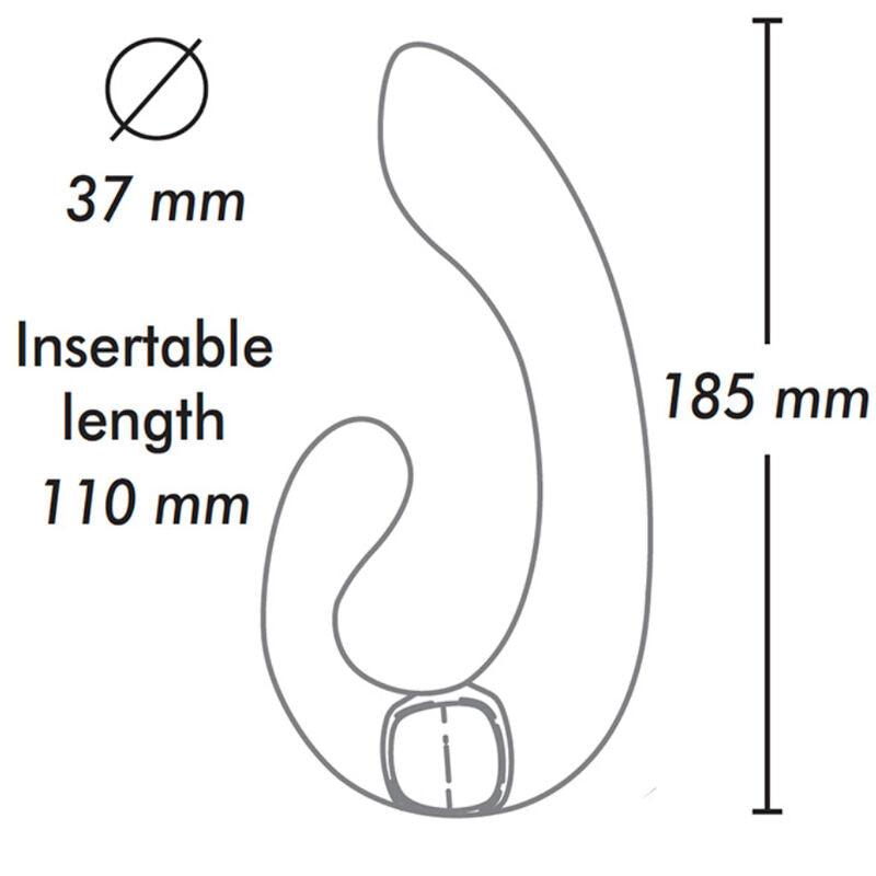 Shunga Miyo kettős G-pont-vibrátor, fekete