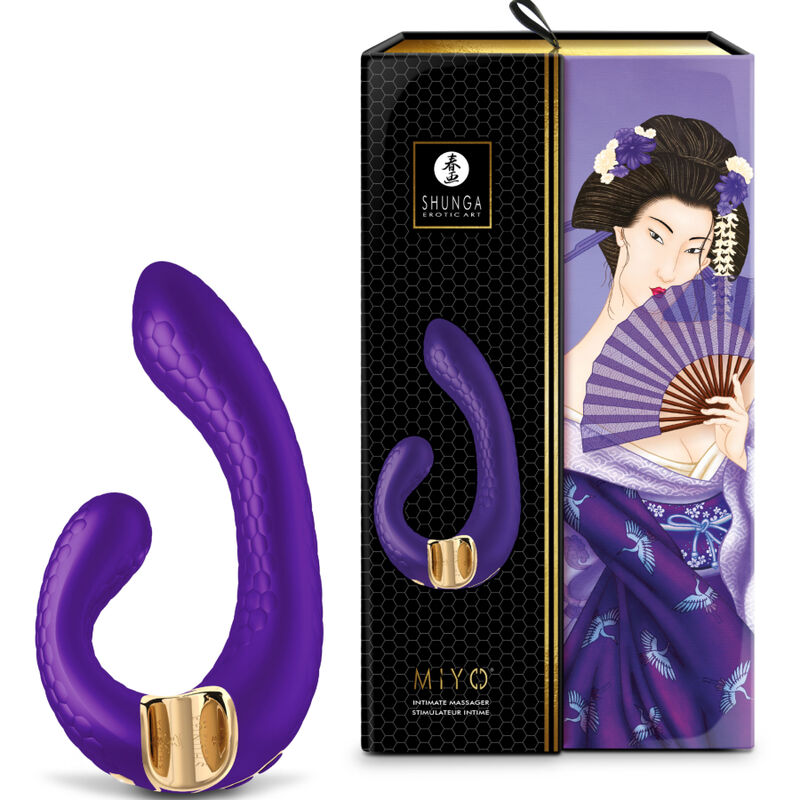 Shunga Miyo kettős G-pont-vibrátor – ibolya
