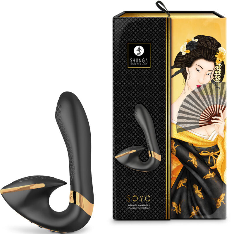 Shunga Soyo kettős G-pont-vibrátor, fekete
