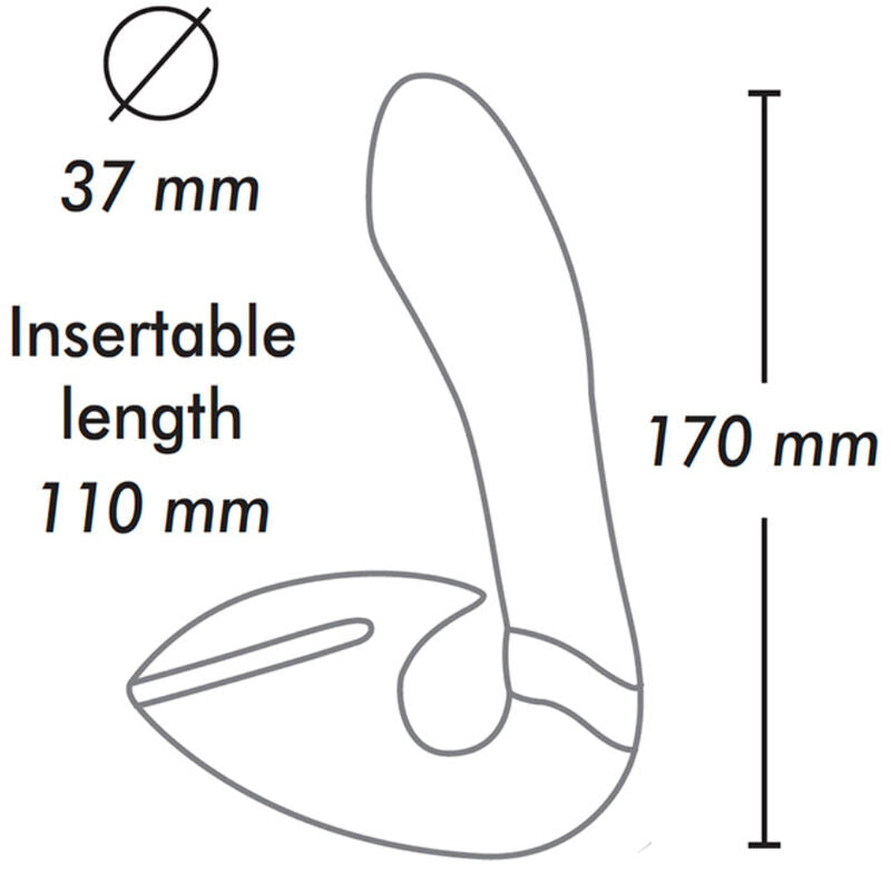 Shunga Soyo kettős G-pont-vibrátor, fekete