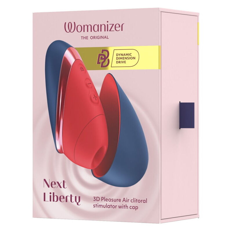 Womanizer Next Liberty léghullámos csiklóizgató – kék-piros – 2. kép
