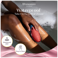 Womanizer Next Liberty léghullámos csiklóizgató – kék-piros – 7. kép