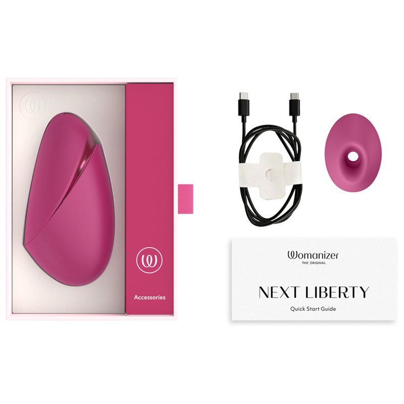 Womanizer Next Liberty léghullámos csiklóizgató – rózsaszín – 4. kép
