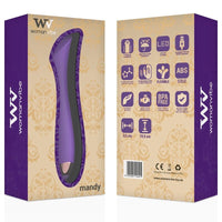 Womanvibe Mandy lila K-pont-vibrátor csomagolása